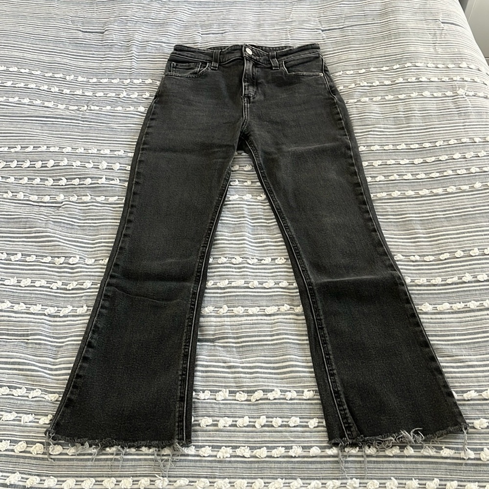 Urban Outfitters BDG Kick Flare High Rise Cropped Jeans